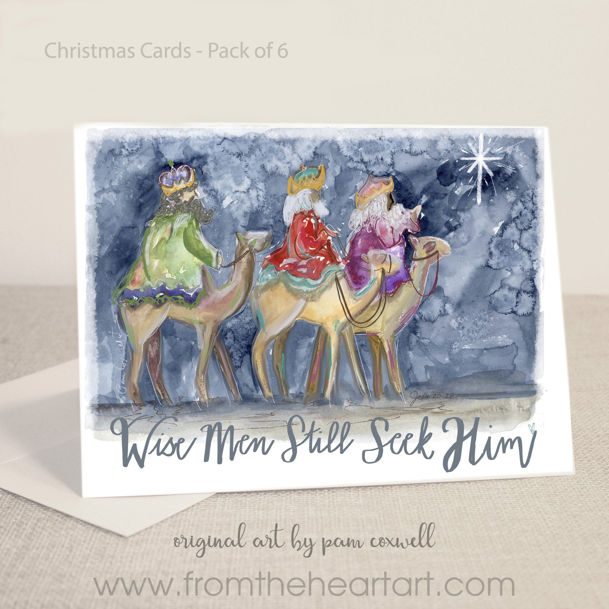 Wise Men - Christmas Card (Pack of 6)