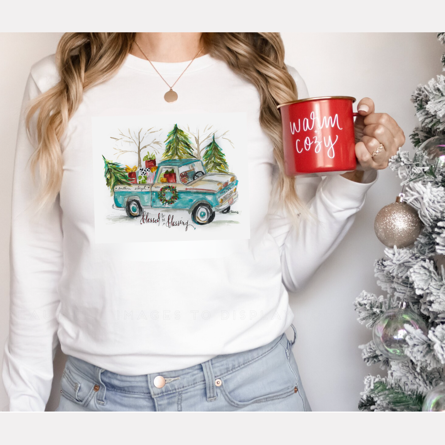 Christmas Truck Adult T-Shirt