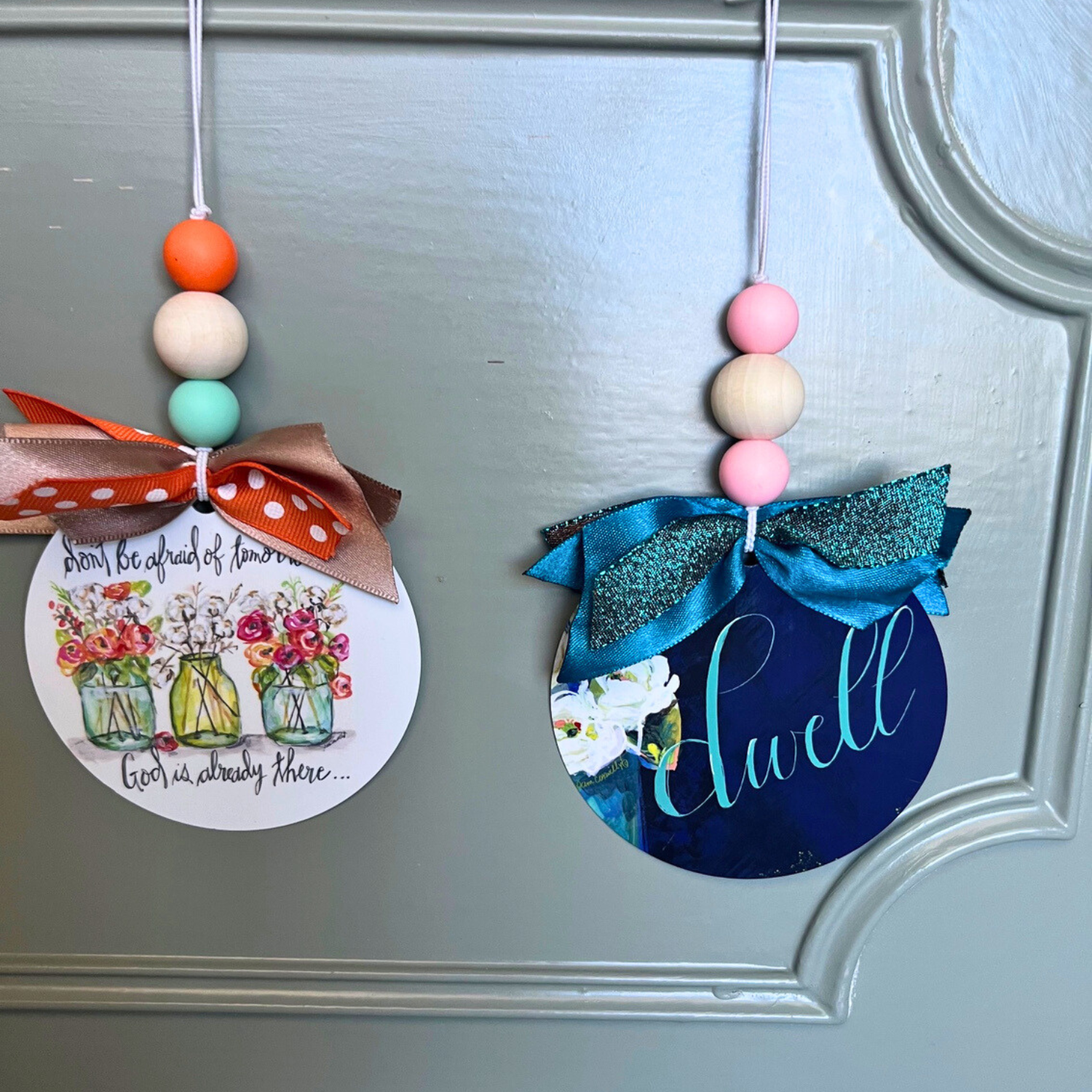 Classic Floral Car Charm