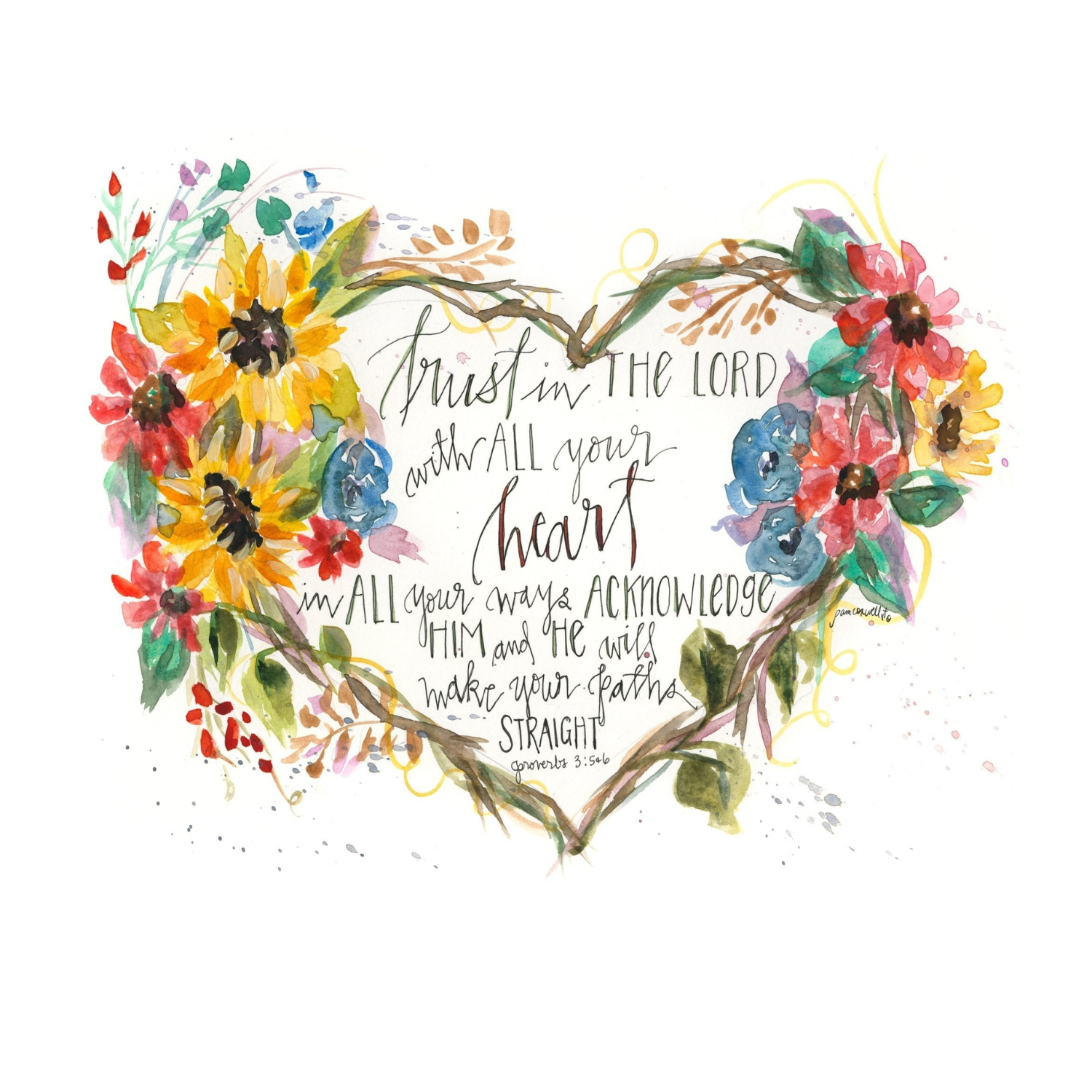 Classic Floral Car Charm