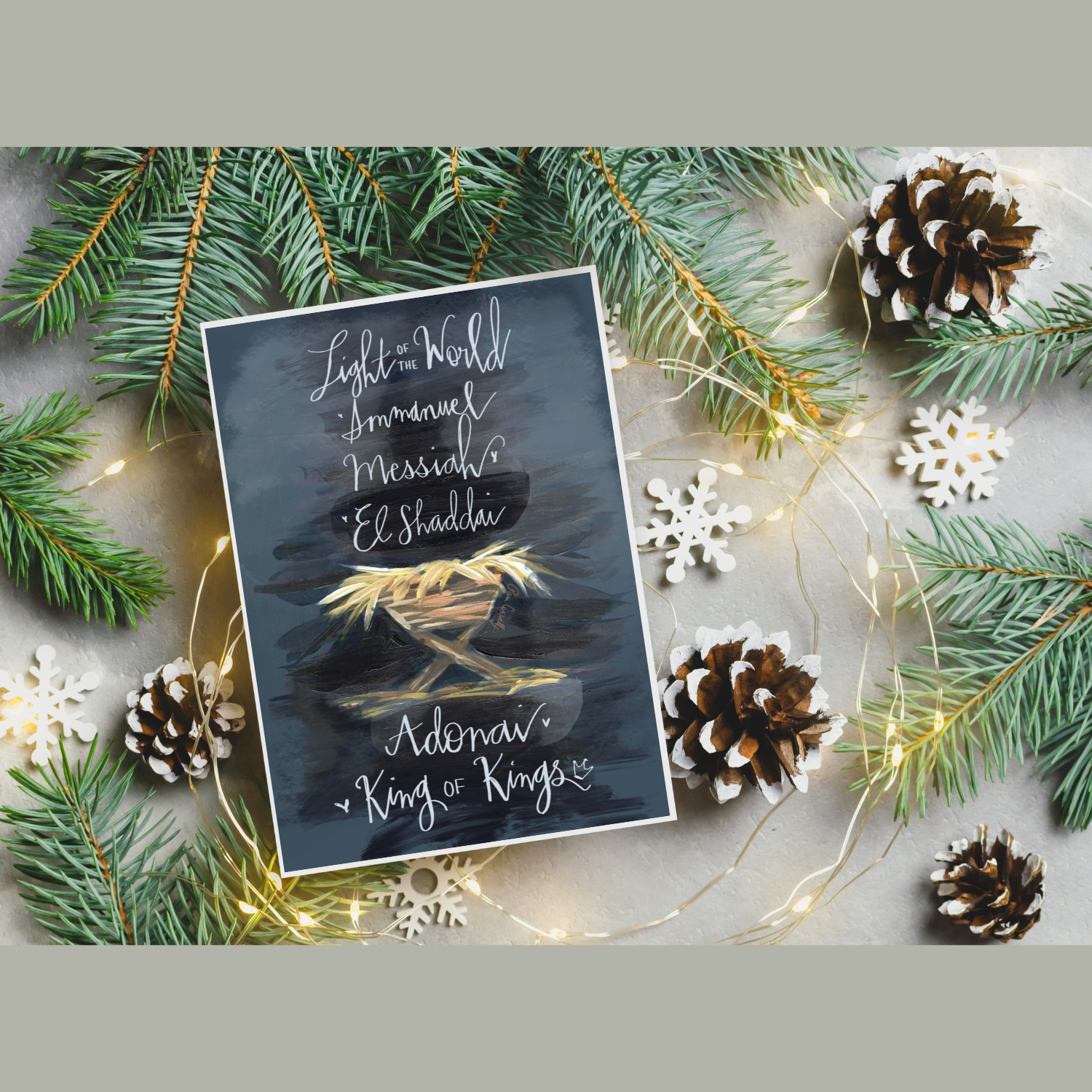 Adonai Manger - Christmas Card (Pack of 6)