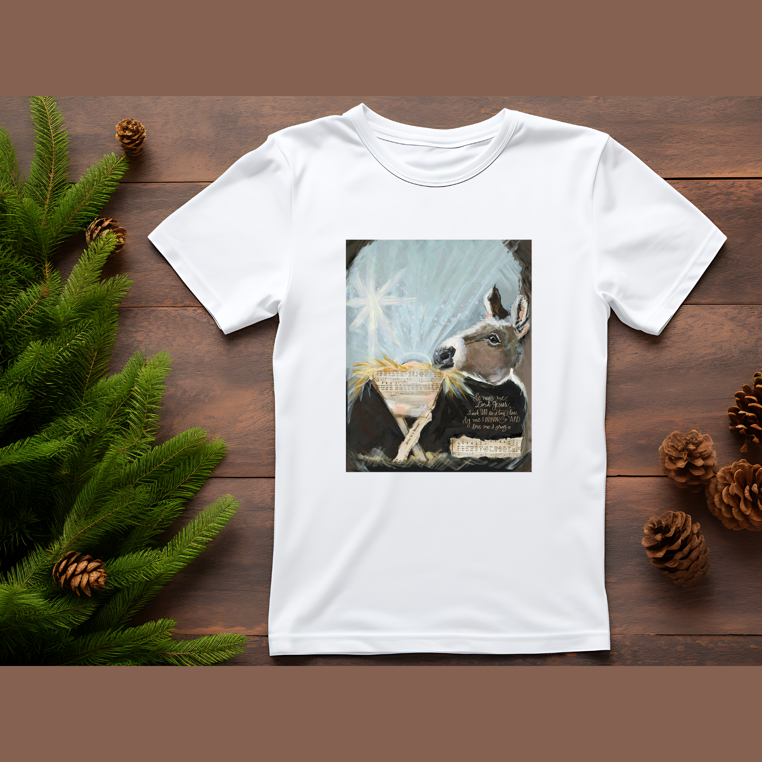 Be Near Me Donkey Adult T-Shirt