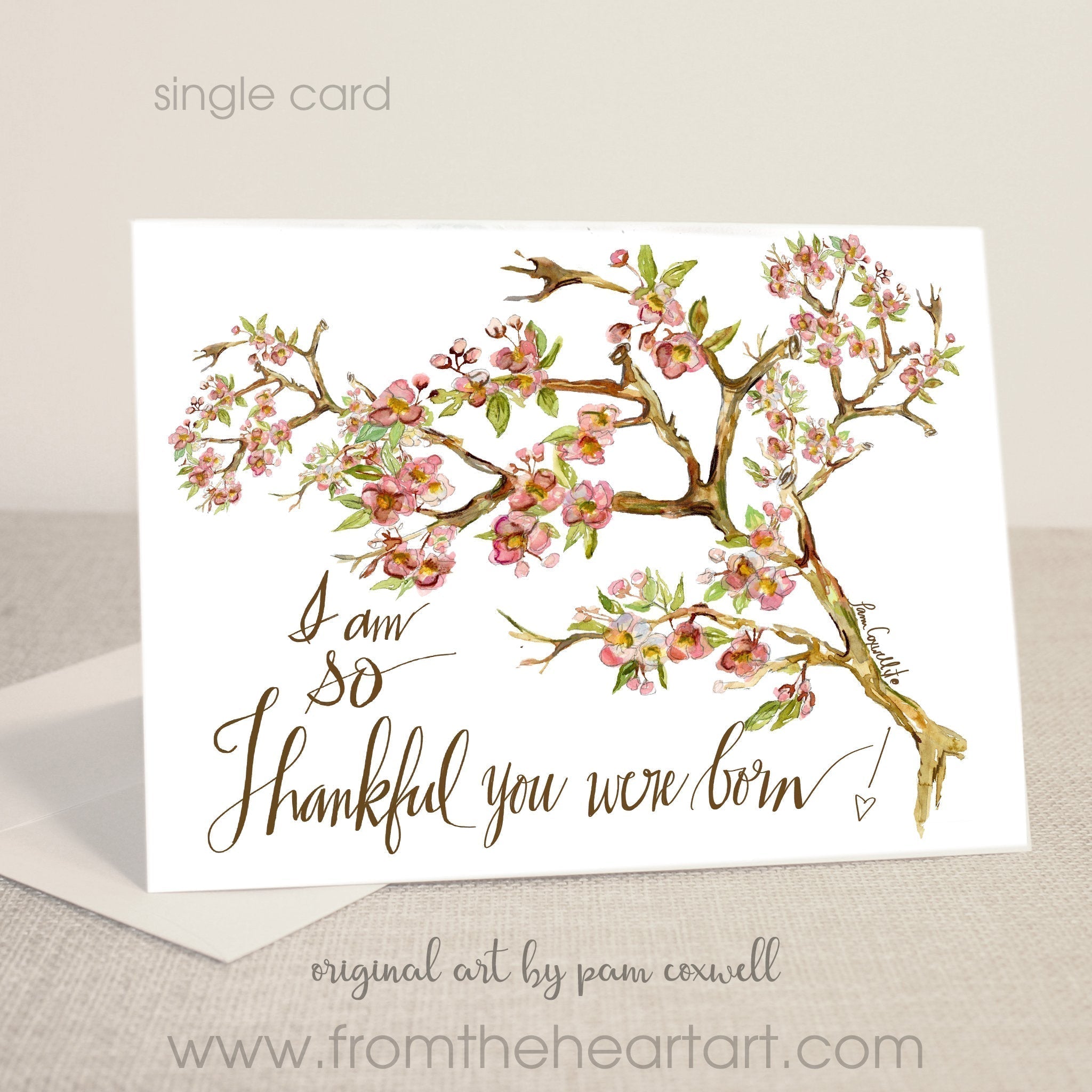 Thankful Cherry Blossom | Notecards