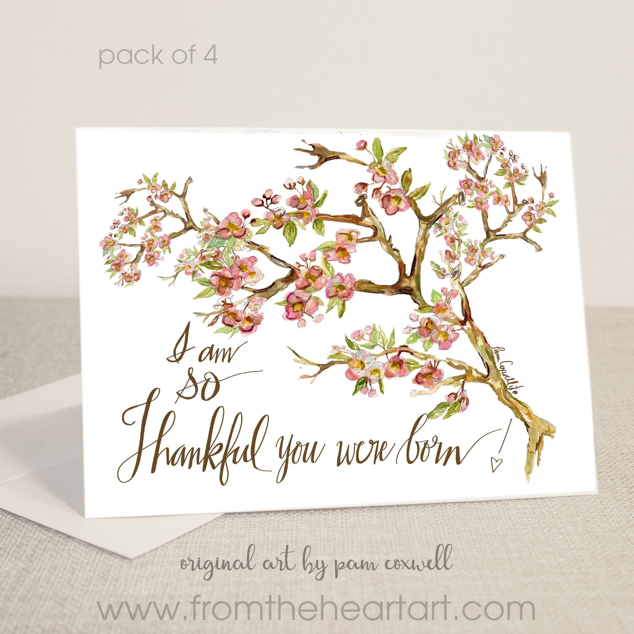 Thankful Cherry Blossom | Notecards