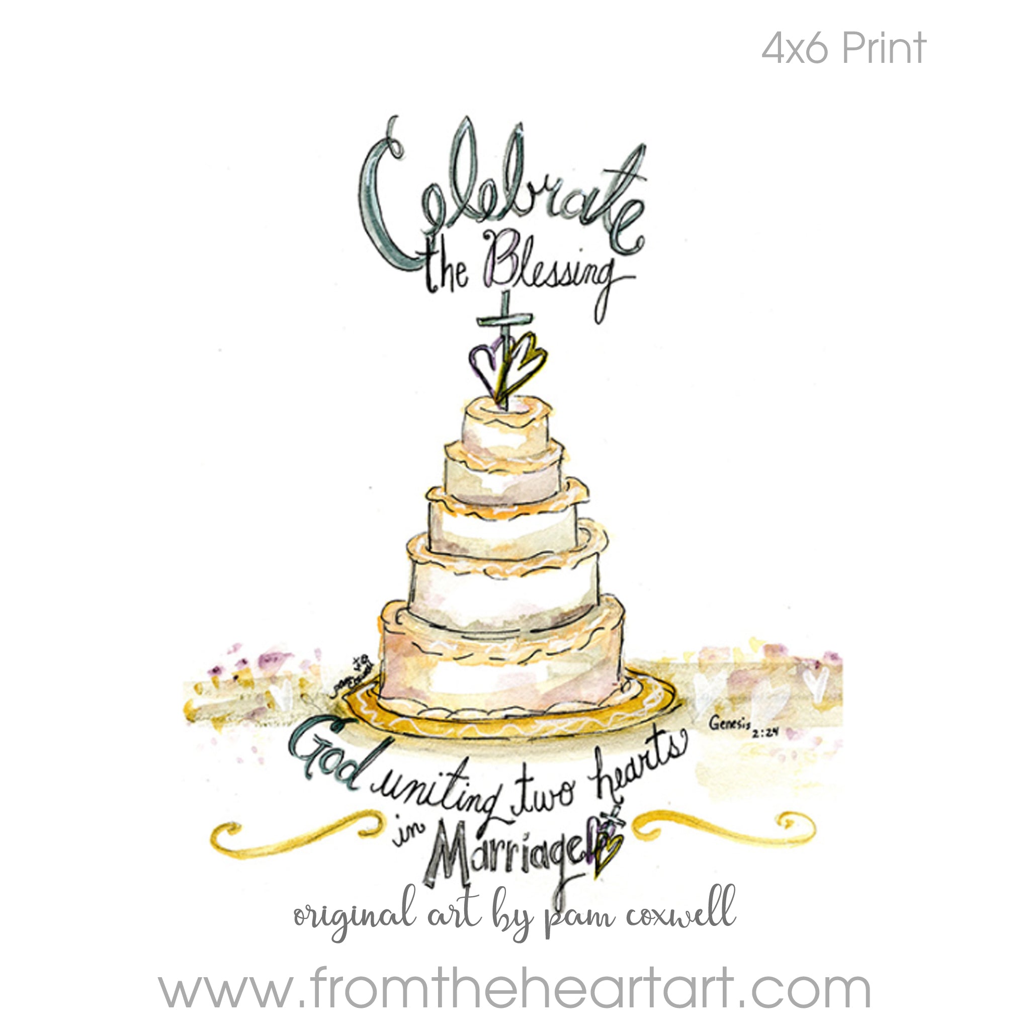 Wedding Cake {Genesis 2:24}