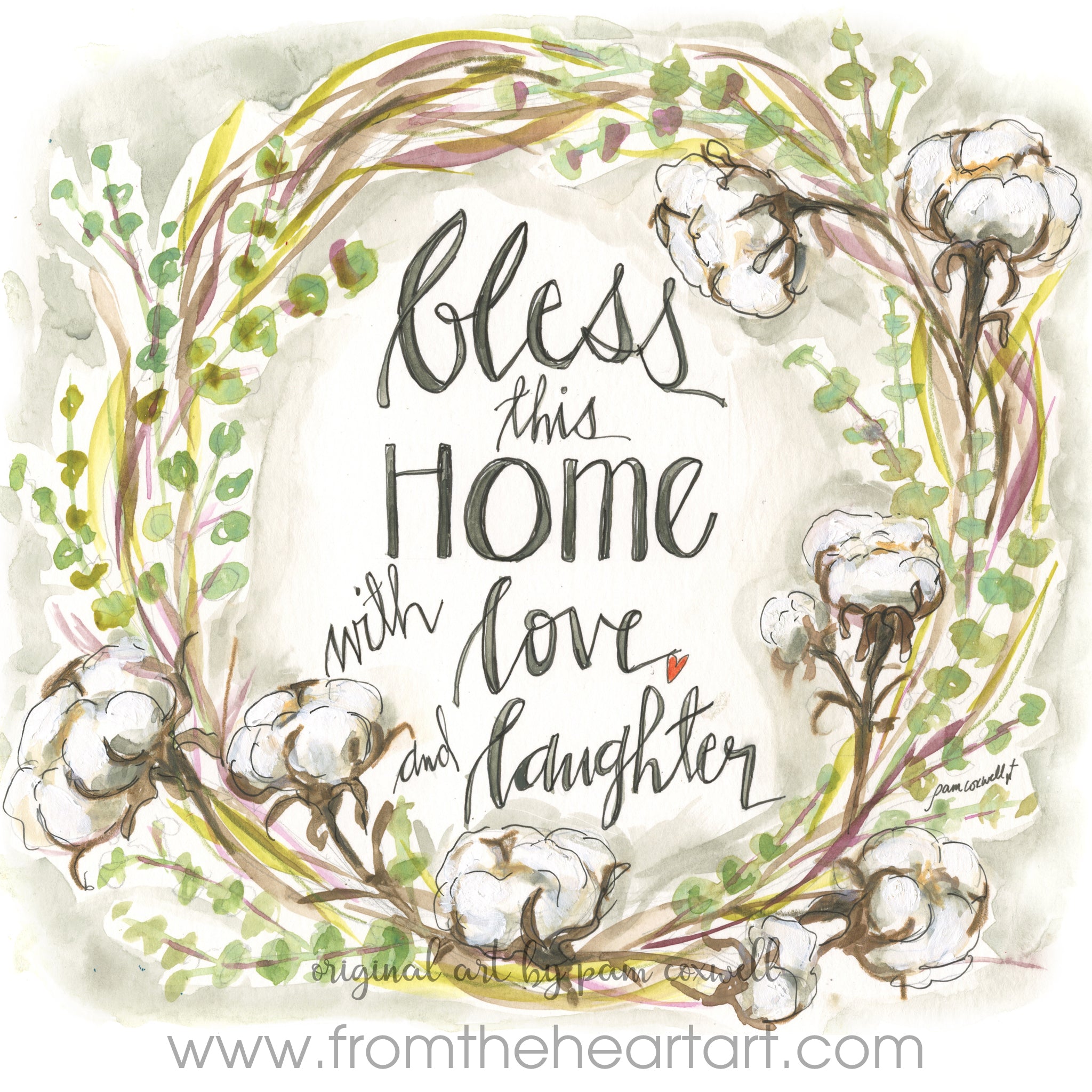 Bless Home Love Wreath
